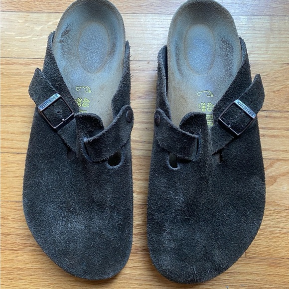 Birkenstock Suede Boston Chocolate Brown 45 12 - Picture 4 of 7